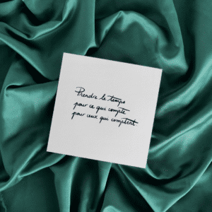 CARTE MANTRA – PRENDRE LE TEMPS POUR CEUX QUI COMPTENT
