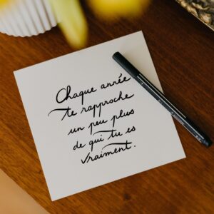 CARTE – CHAQUE ANNÉE (avec enveloppe)